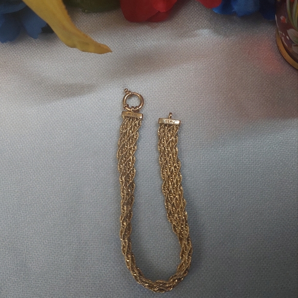 14K Rope Diamond Bracelet - Picture 3 of 5